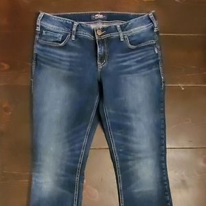 Silver straight leg jeans